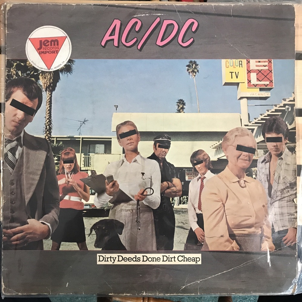 AC/DC Dirty Deeds Done Dirt Cheap UK Import Vinyl LP Atlantic Bon Scott